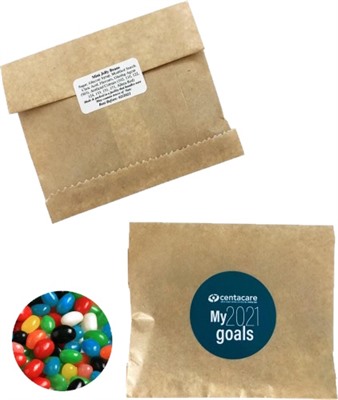 50 gram Kraft Paper Bag With Mini Jelly Beans