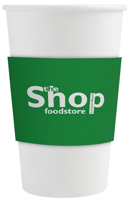 500ml Compostable Single Wall Coffee Cup With Sleeve