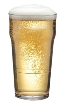 540ml Coburg Nucleated Polycarbonate Beer Glass