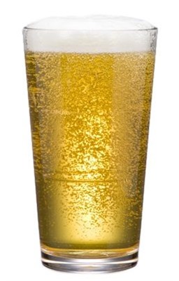 570ml Oxford Nucleated Polycarbonate Beer Glass