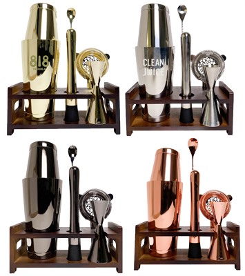 6 Piece Deluxe Bar Set & Stand