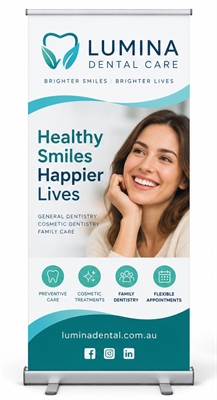 600 x 1400mm Standard Pull Up Banner