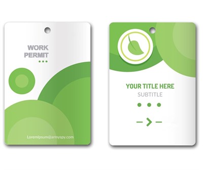 70x100mm Printed Name Tag