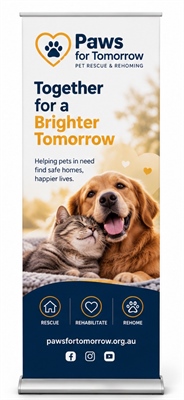850 x 2050mm Premium Pull Up Banner