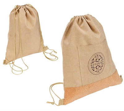 Adriano RPET & Cork Drawstring Bag