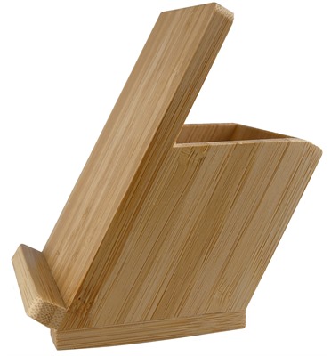 Bamboo Mobile Stand and Pen Holder