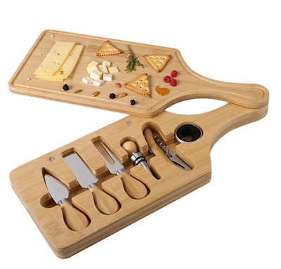 Bamboo Wine & Cheese Set