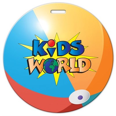 Beach Ball Shaped Luggage Tag