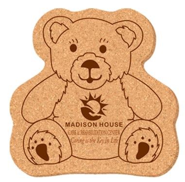 Bear Customised Cork Coaster