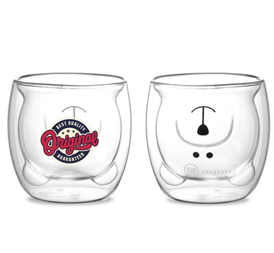 Bosa Bear Double Wall Glass