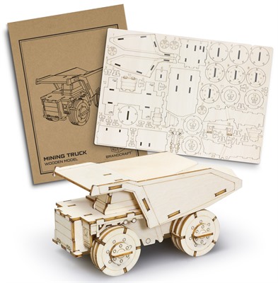 BRANDCRAFT Mining Truck Wooden Model