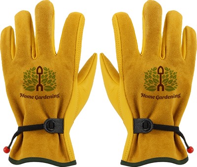 Bravon Cowhide Gardening Gloves