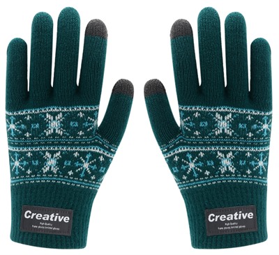 Caruso Kids Acrylic Jacquard Gloves