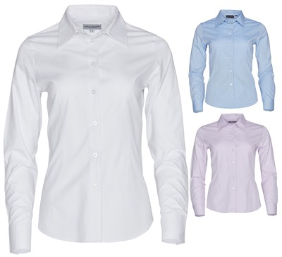 Casey Ladies CVC Oxford Long Sleeve Shirt