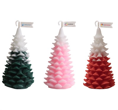 Cedar Christmas Tree Shape Candle