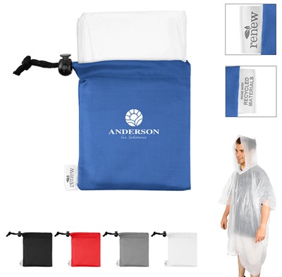 Celeste PE Poncho With rPET Pouch