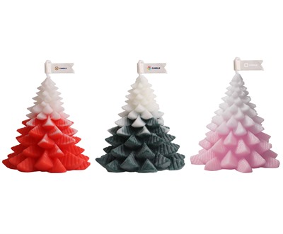 Christmas Tree Shaped Candles