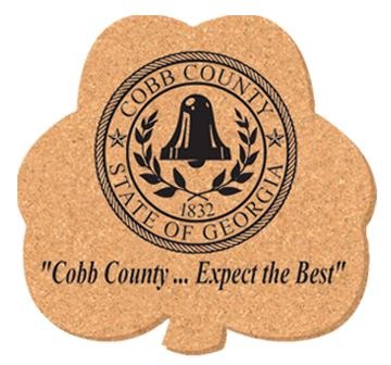Clover Customised Cork Coaster