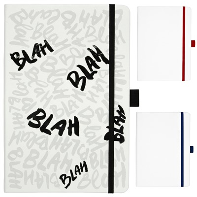 Coloured Accent White Bound JournalBook