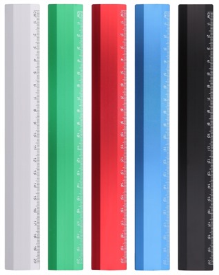 Colourful 20cm Aluminium Ruler