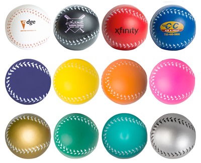 Colourful Baseball Stress Shape