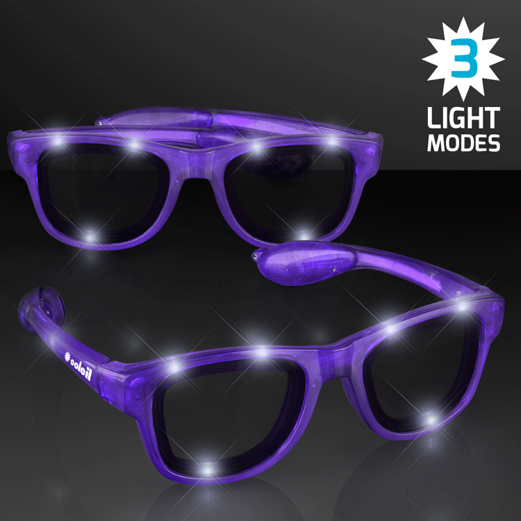 Cool Purple LED Party Glasses