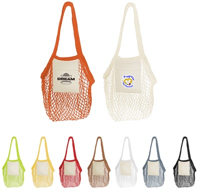 Cotton Mesh Foldable Tote