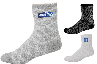 Crew Fuzzy Woven Socks