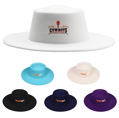 Flat Top Fedora Cowboy Hat
