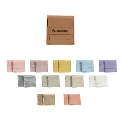 Flip PU Leather Jewellery Pouch
