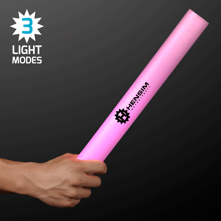 Foam Pink Light Up Cheer Stick