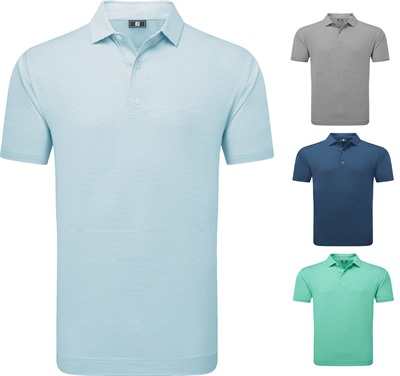 Foot Joy Stretch Pique Lisle Micro Feeder Stripe Polo