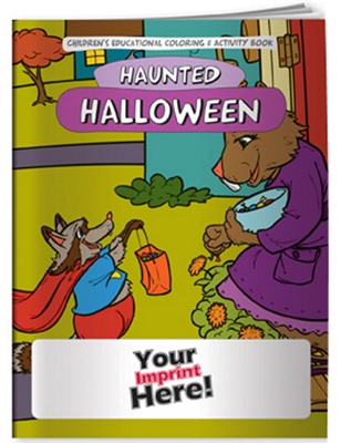 Halloween Theme Kids Colouring Book