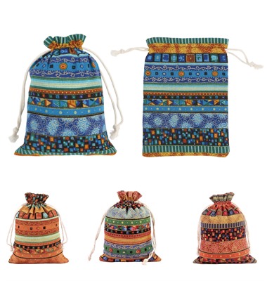 Harvest Linen Burlap Drawstring Gift Bag