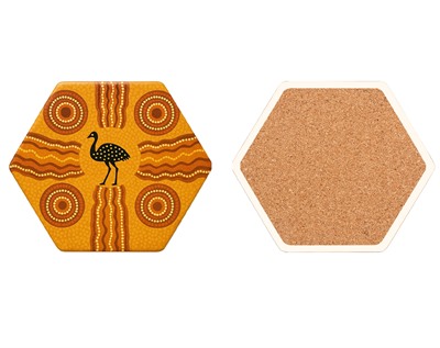 Hexagonal Ceramic Coaster