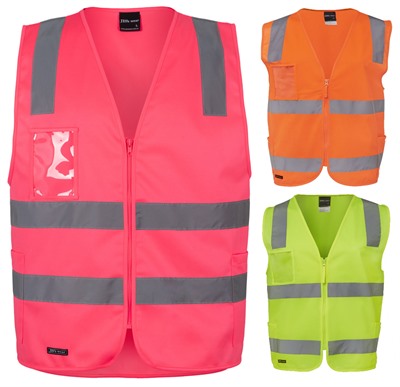 Hi Vis Day & Night Zip Safety Vest