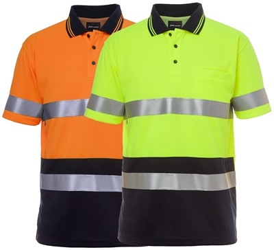 Hi Vis Polo With Reflective Tape