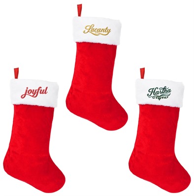 Holly Christmas Stocking