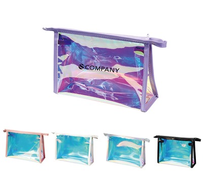 Holographic Transparent Cosmetic Bag