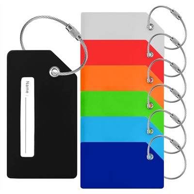 Jaunt Rectangular Silicon Luggage Tag