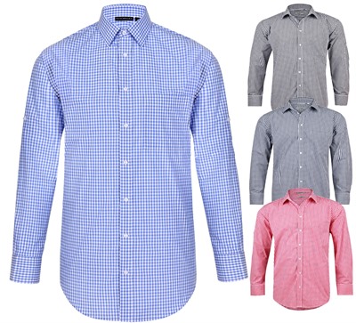 Kai Mens Check Long Sleeve Shirt