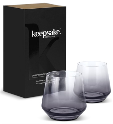 Keepsake Dusk Whiskey Glass Set of 2