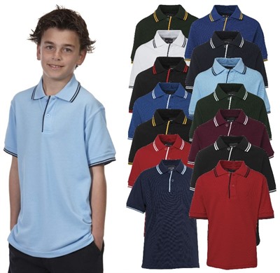 Kids Contrast Polo Shirt