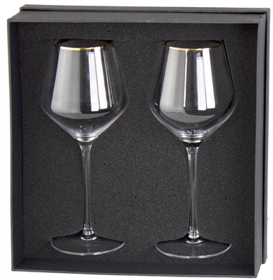 Kojo Gold Rim Wine Glass Set
