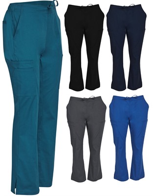 Ladies Semi Elastic Scrub Pants