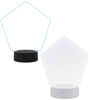 Large Pentagon Light Up Acrylic Award