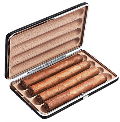 Leather 4-Cigar Case