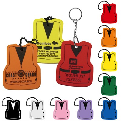 Life Vest Shaped Floating Keyring