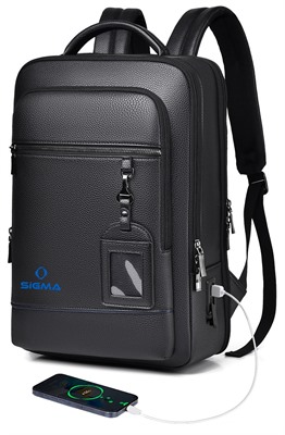 Lombardi Polyurethane Laptop Backpack