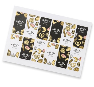 Matte 80x50mm Rectangular Sticker Sheet
